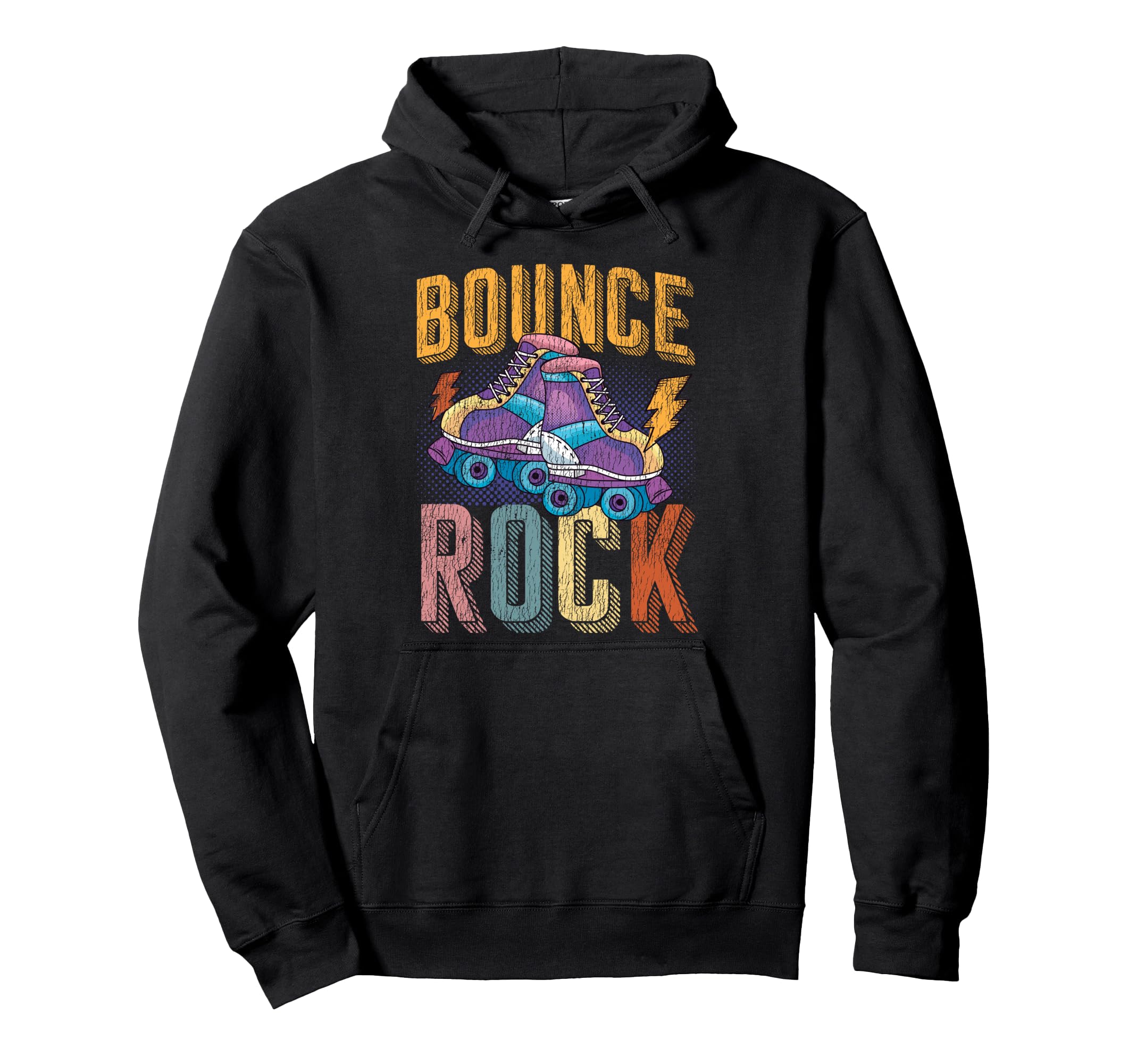Roller Skating Skate 1970S Beach Hoodie - Fun Novelty Design for Adults - T-Shirt, Sweatshirt, Hoodie