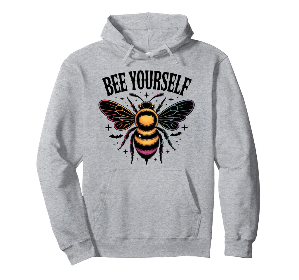 Bee Yourself Dark Aesthetic Hoodie - Aesthetic Graphic for Adults - T-Shirt, Sweatshirt, Hoodie