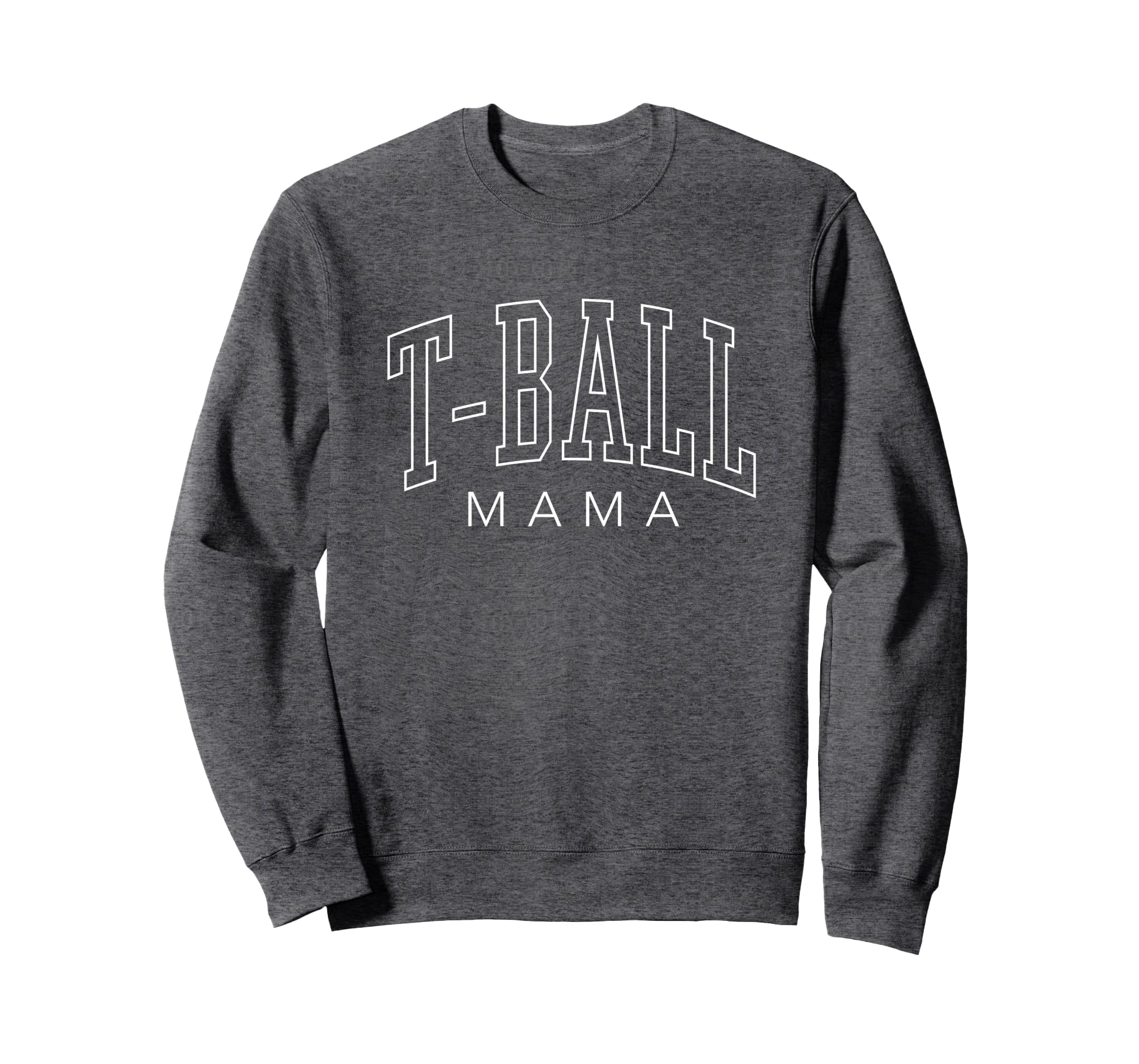 T Ball Mama Mom Baseball Preppy Sweatshirt - Unique Graphic for Adults - T-Shirt, Sweatshirt, Hoodie