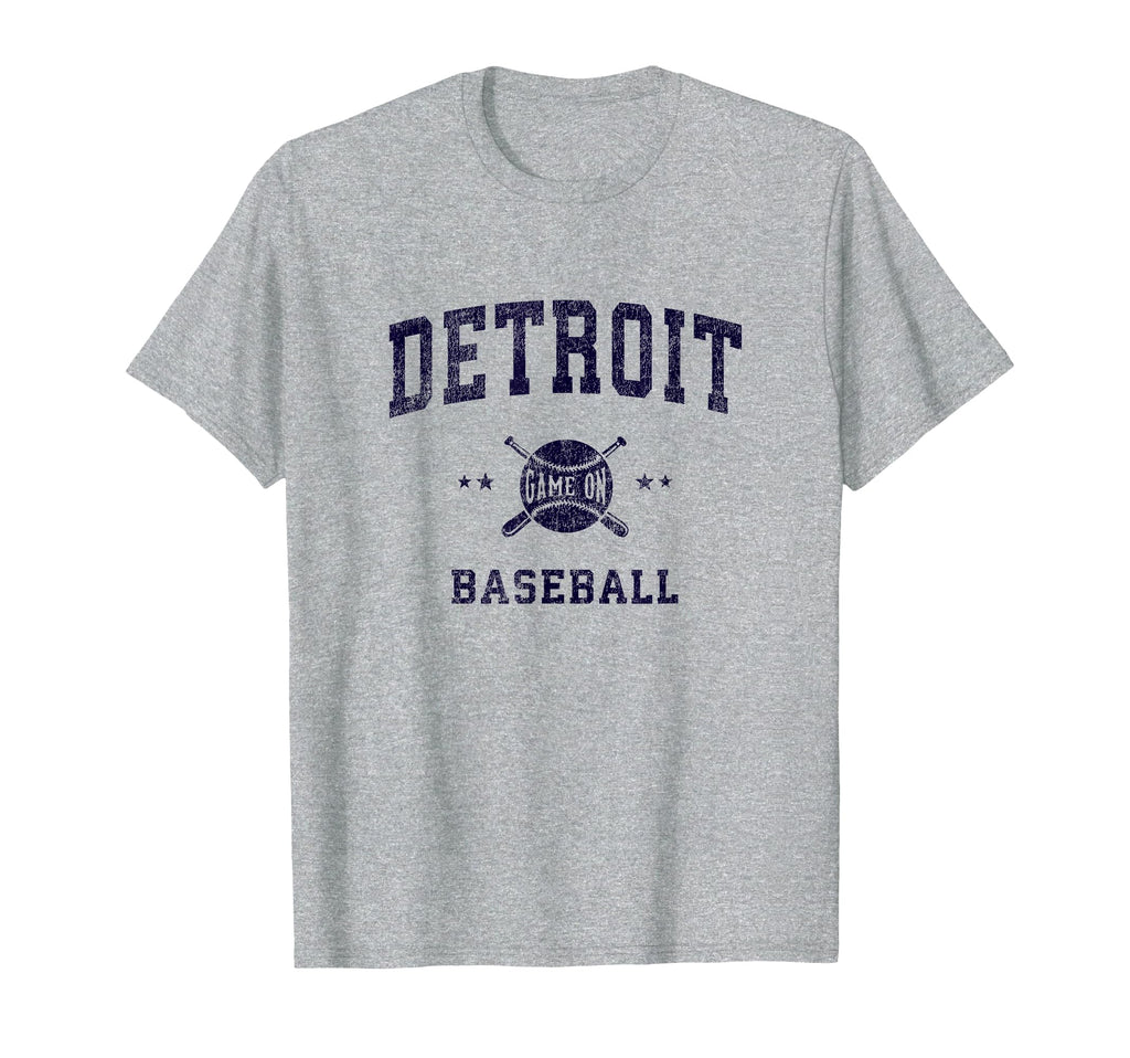 Detroit Baseball Throwback T-Shirt - Streetwear Style Unisex - T-Shirt, Sweatshirt, Hoodie