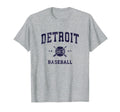 Detroit Baseball Throwback T-Shirt - Streetwear Style Unisex - T-Shirt, Sweatshirt, Hoodie