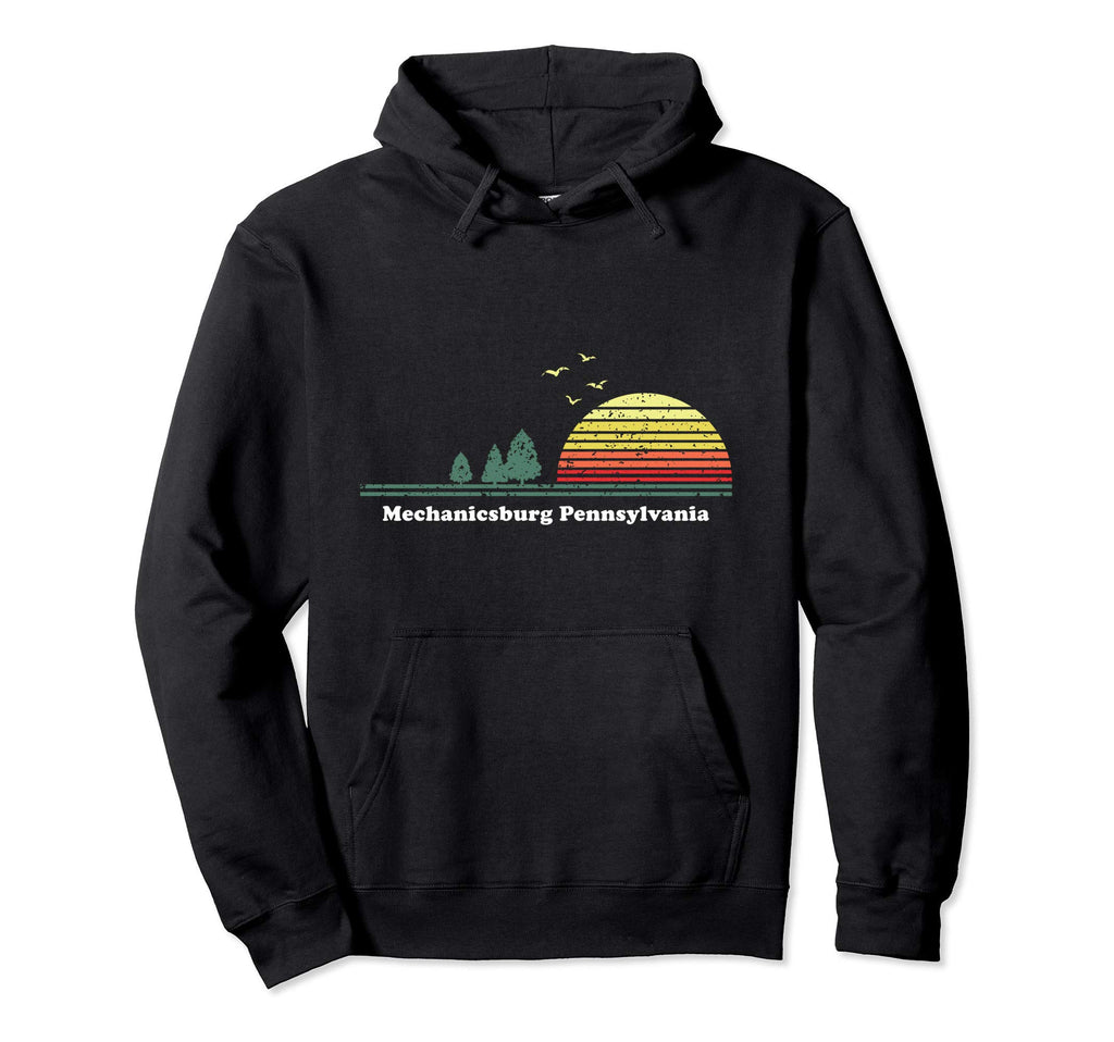 Mechanicsburg Pennsylvania Sunset Hoodie - Novelty Apparel Men Women - T-Shirt, Sweatshirt, Hoodie