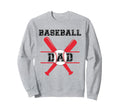 Proud Baseball Dad Fun Baseball Daddy Sweatshirt - Custom Art Print Unisex - T-Shirt, Sweatshirt, Hoodie