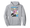 Axolotl Drinking Banana Milk Hoodie - Fun Novelty Design Men Women - T-Shirt, Sweatshirt, Hoodie