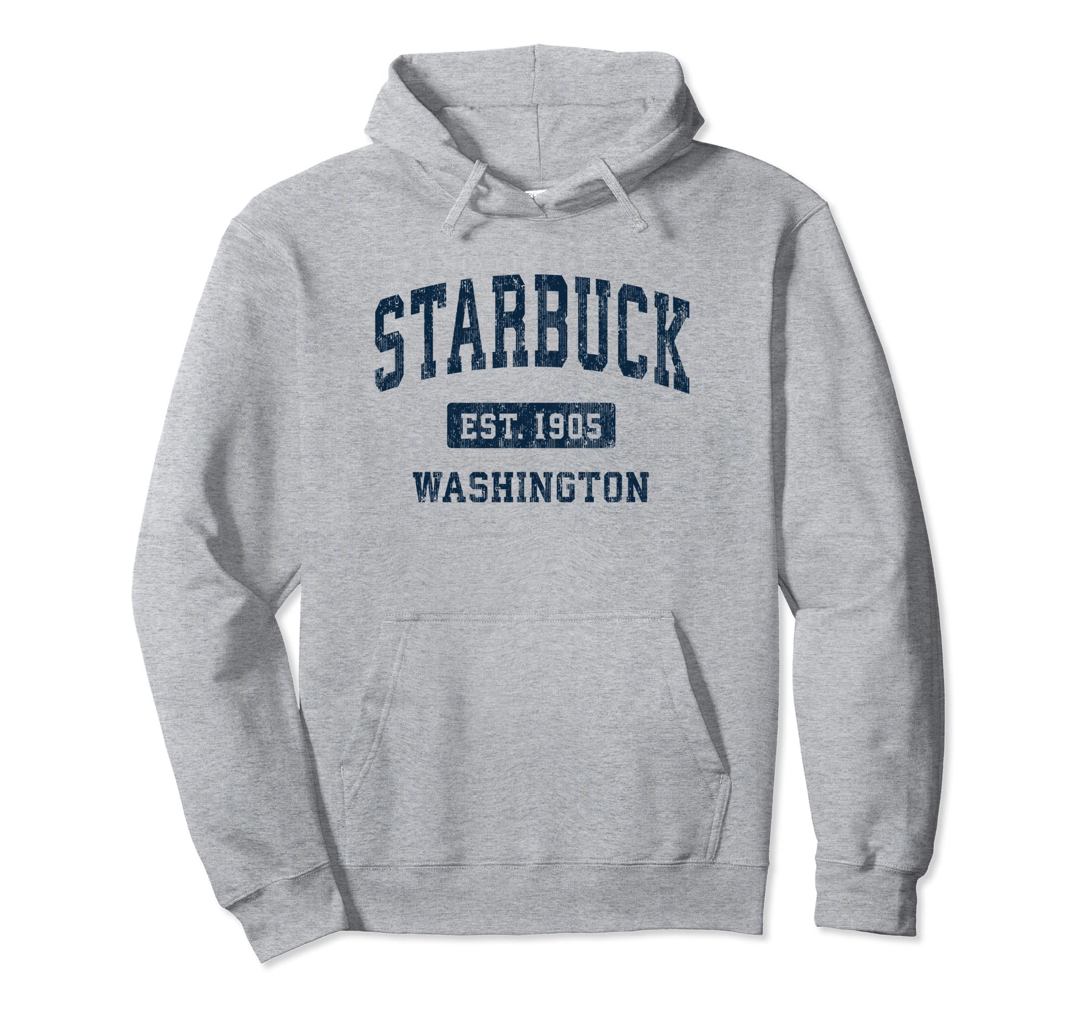 Starbuck Washington Wa Athletic Sports Hoodie - Novelty Apparel Men Women - T-Shirt, Sweatshirt, Hoodie