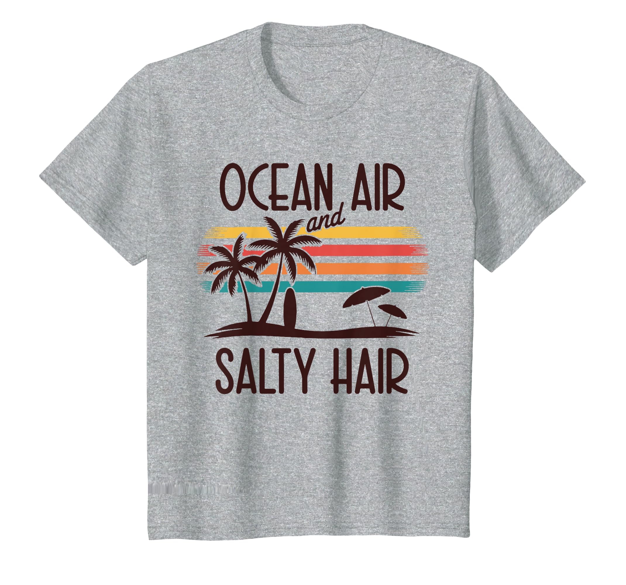 Ocean Air And Salty Hair Beach Sunset T-Shirt - Aesthetic Graphic Unisex - T-Shirt, Sweatshirt, Hoodie