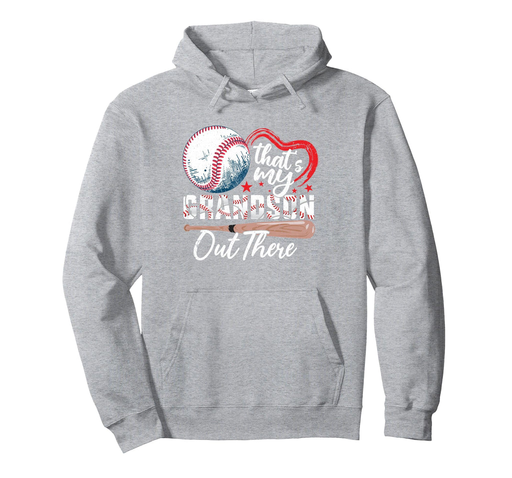 Thats My Grandson Out There Baseball Hoodie - Aesthetic Graphic Unisex - T-Shirt, Sweatshirt, Hoodie