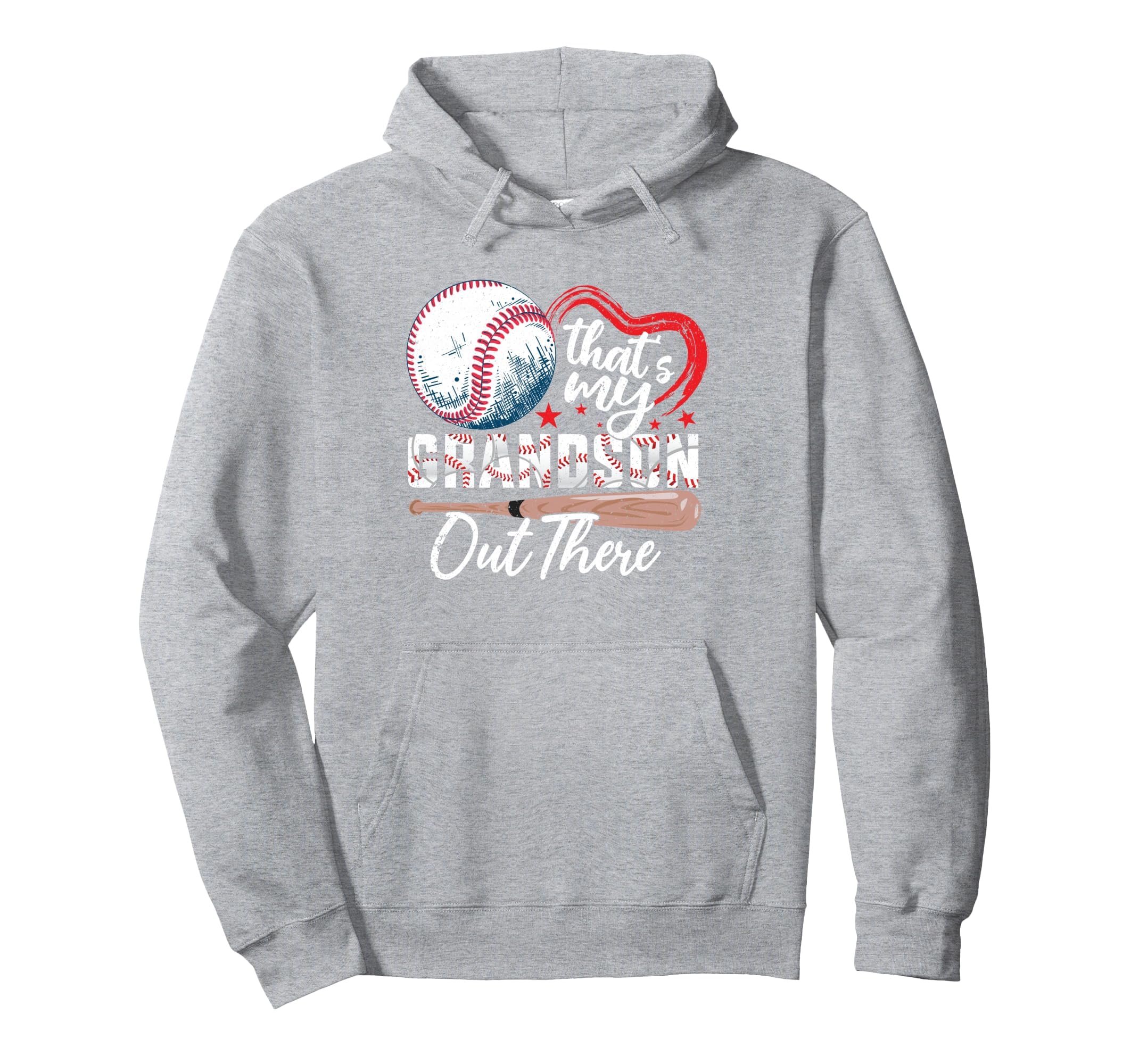Thats My Grandson Out There Baseball Hoodie - Aesthetic Graphic Unisex - T-Shirt, Sweatshirt, Hoodie