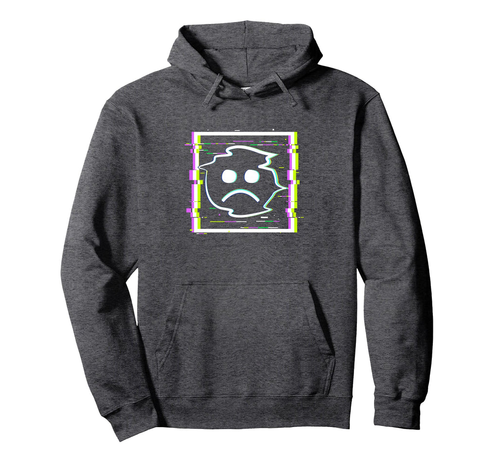 Sad Boi Anime Glitch Frame Vaporwave Hoodie - Unique Graphic Men Women - T-Shirt, Sweatshirt, Hoodie