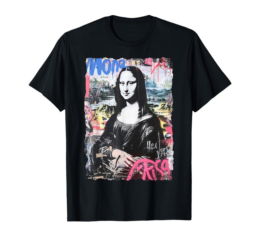 Mona Lisa Aesthetic Y2K Streetwear T-Shirt - Streetwear Style Unisex - T-Shirt, Sweatshirt, Hoodie