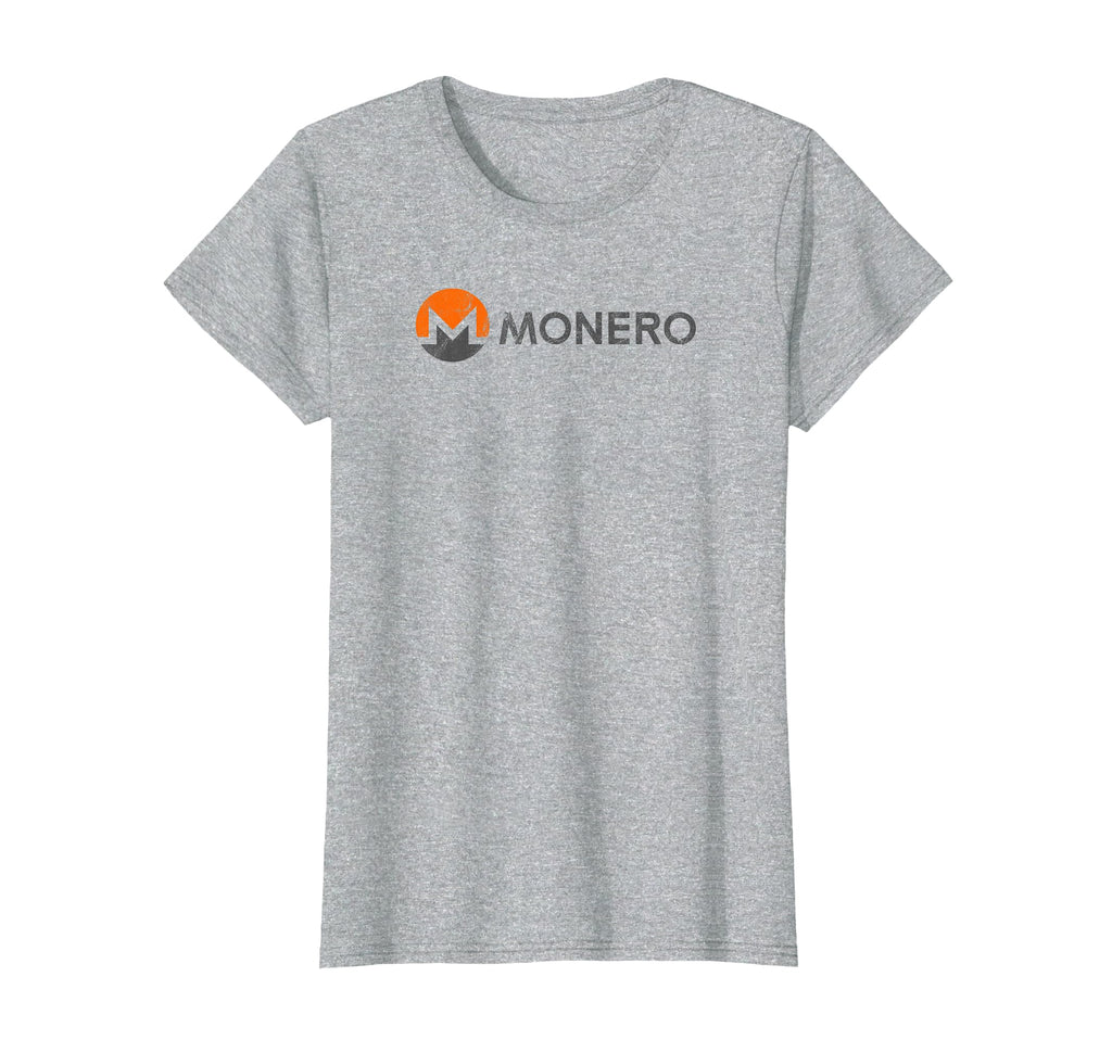 Monero Logo And Text Distressed T-Shirt - Trendy Graphic for Adults - T-Shirt, Sweatshirt, Hoodie
