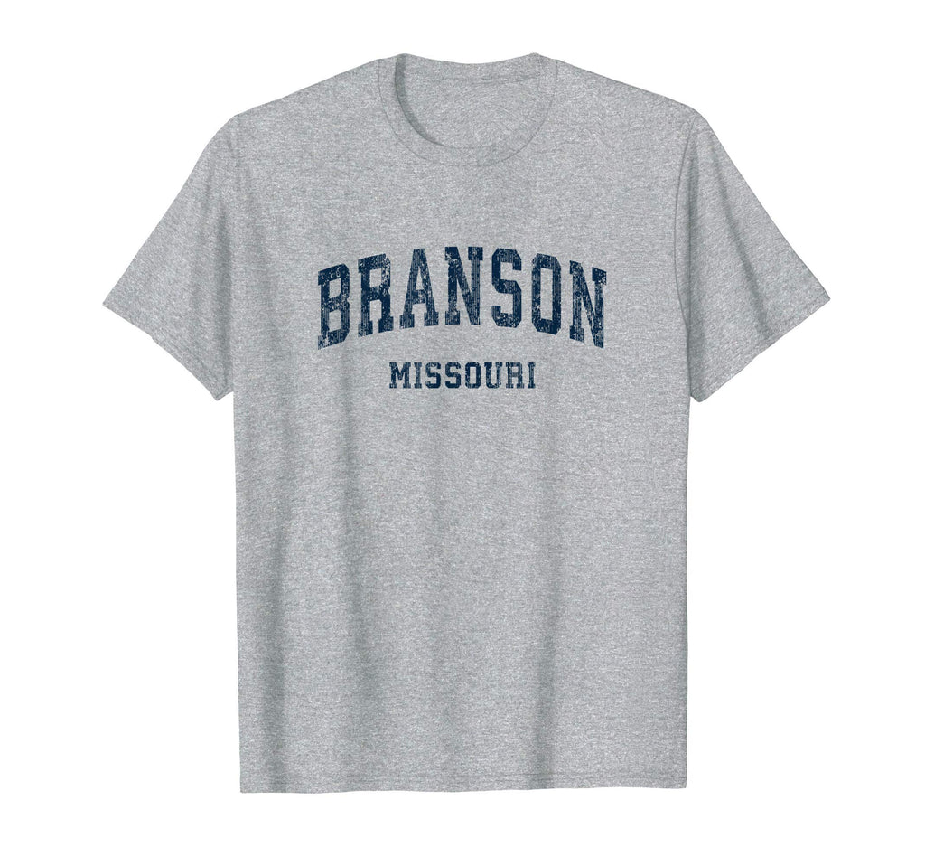 Branson Missouri Mo Varsity Sports Navy T-Shirt - Streetwear Style Unisex - T-Shirt, Sweatshirt, Hoodie