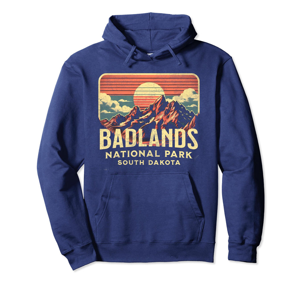Badlands National Park South Dakota Hoodie - Minimalist Print for Adults - T-Shirt, Sweatshirt, Hoodie