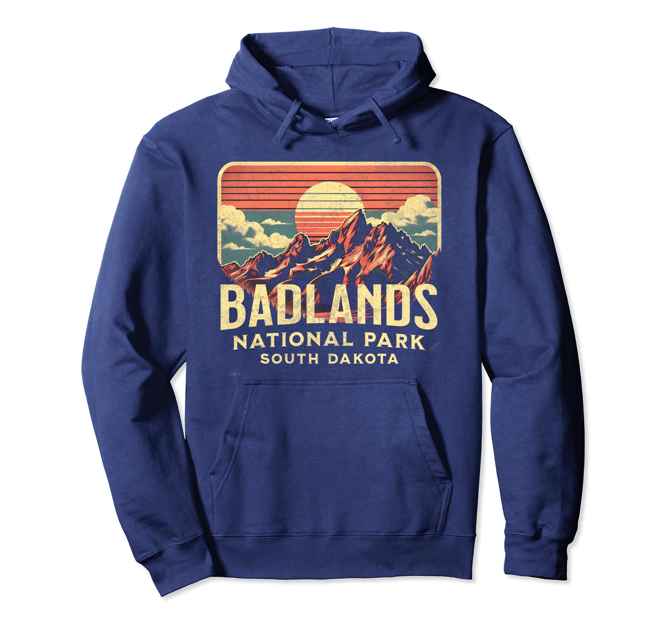 Badlands National Park South Dakota Hoodie - Minimalist Print for Adults - T-Shirt, Sweatshirt, Hoodie