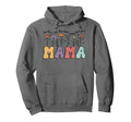 Mama Mothers Day Boho Floral Hoodie - Fun Novelty Design for Adults - T-Shirt, Sweatshirt, Hoodie