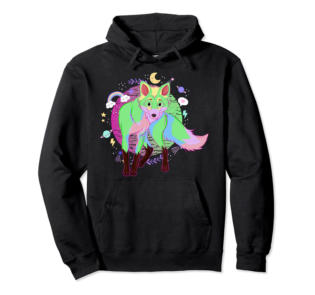 Japanese Aesthetic Animal Vaporwave 90S Hoodie - Graphic Print for Adults - T-Shirt, Sweatshirt, Hoodie