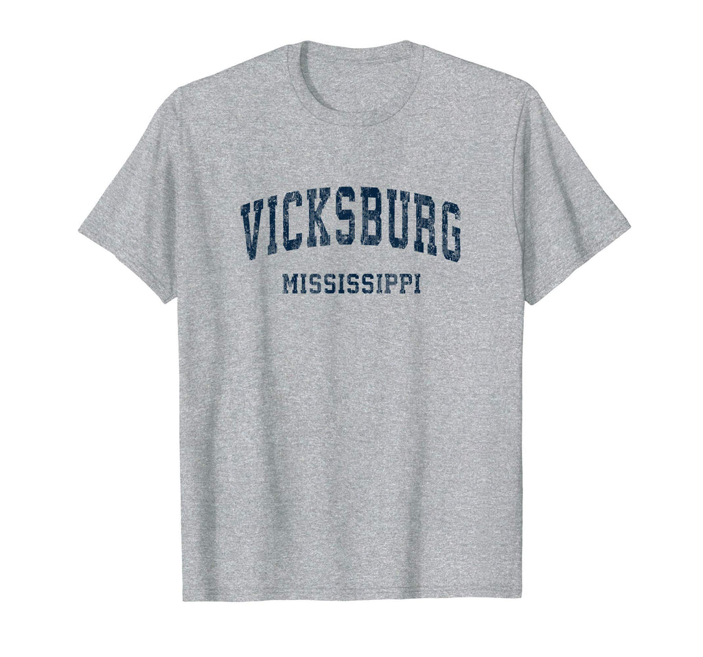 Vicksburg Mississippi Ms Varsity Sports T-Shirt - Trendy Graphic Unisex - T-Shirt, Sweatshirt, Hoodie