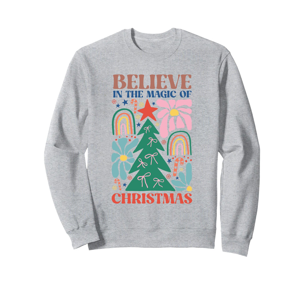 Boho Rainbow Tree Teens Holiday Sweatshirt - Fun Novelty Design for Adults - T-Shirt, Sweatshirt, Hoodie