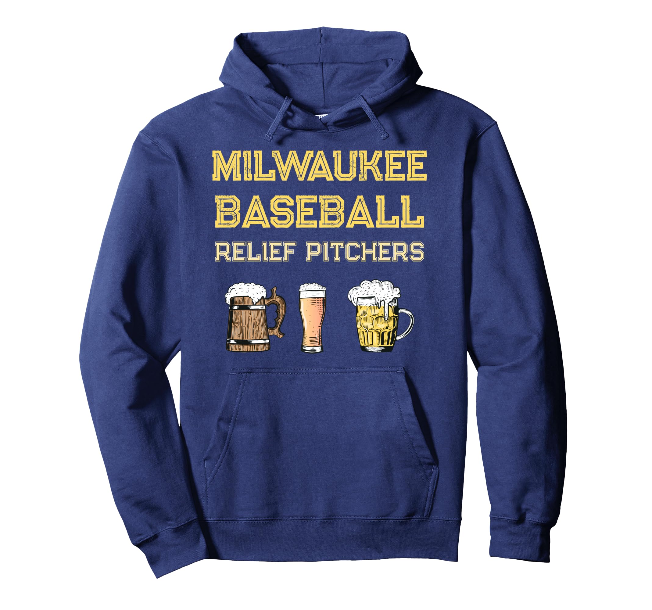 Milwaukee Baseball Beer Fan Wisconsin Hoodie - Novelty Apparel Unisex - T-Shirt, Sweatshirt, Hoodie