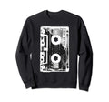 Best 1980 Cassette Tape Distressed Sweatshirt - Graphic Print for Adults - T-Shirt, Sweatshirt, Hoodie