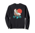 Minimalist Roller Skate 70S Sweatshirt - Casual Everyday Wear for Adults - T-Shirt, Sweatshirt, Hoodie