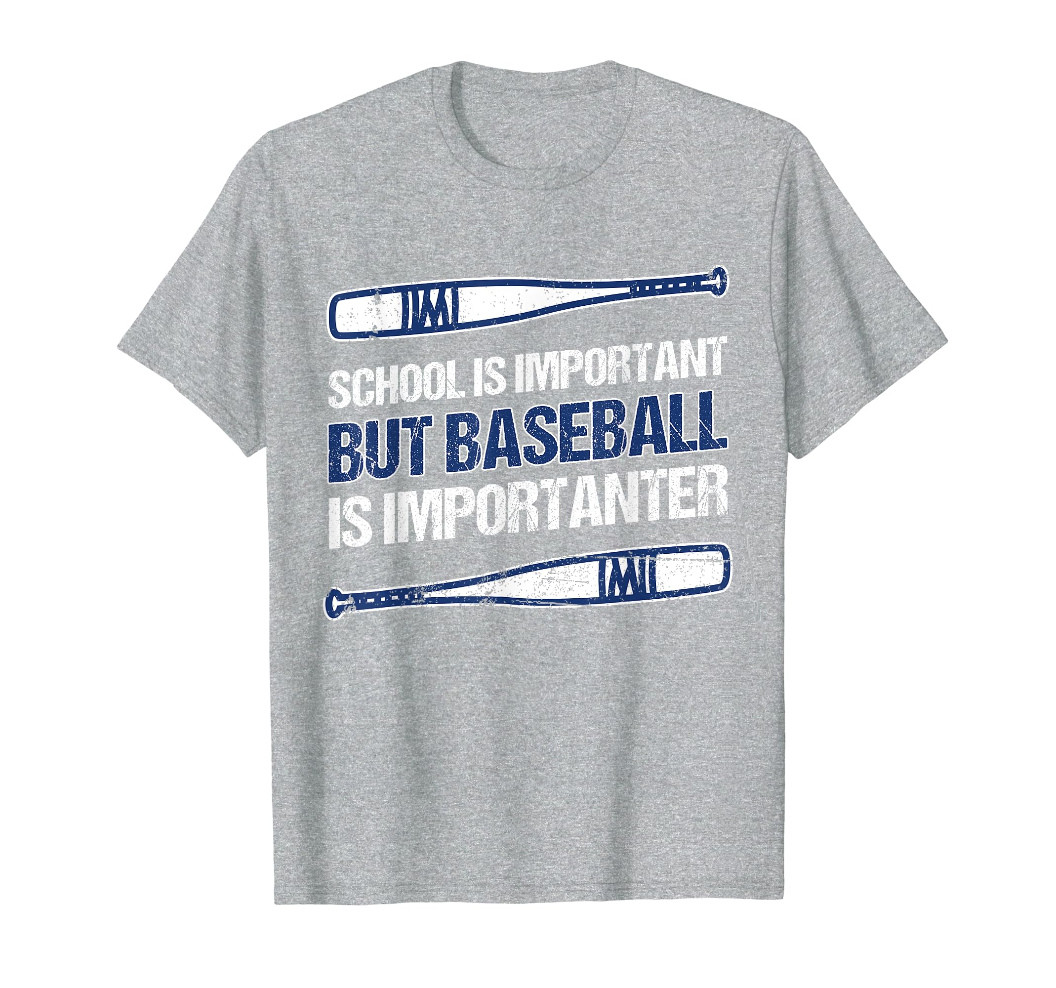 School Is Important But Baseball Is T-Shirt - Novelty Apparel for Adults - T-Shirt, Sweatshirt, Hoodie