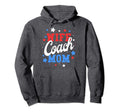 Mom Baseball Softball Gift Wife Coach Hoodie - Minimalist Print for Adults - T-Shirt, Sweatshirt, Hoodie