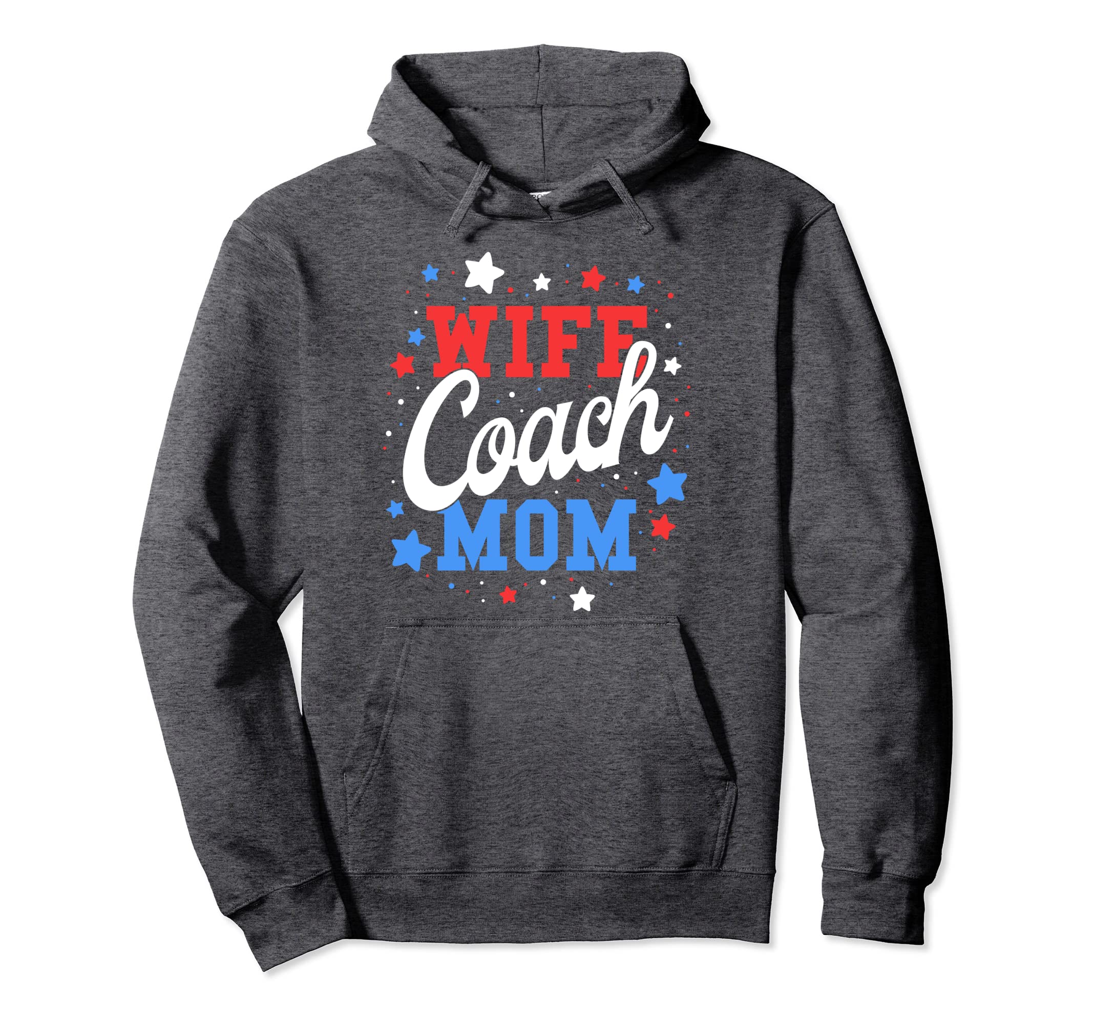 Mom Baseball Softball Gift Wife Coach Hoodie - Minimalist Print for Adults - T-Shirt, Sweatshirt, Hoodie