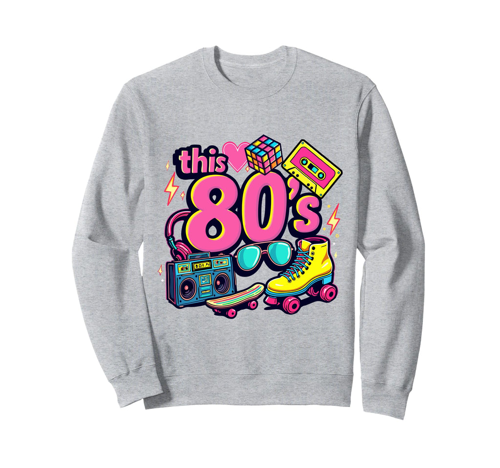 This 80S Bro Cassette Roller Skates Sweatshirt - Graphic Print Unisex - T-Shirt, Sweatshirt, Hoodie