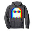 Ghost Trippy Vaporwave Halloween Hoodie - Minimalist Print Men Women - T-Shirt, Sweatshirt, Hoodie