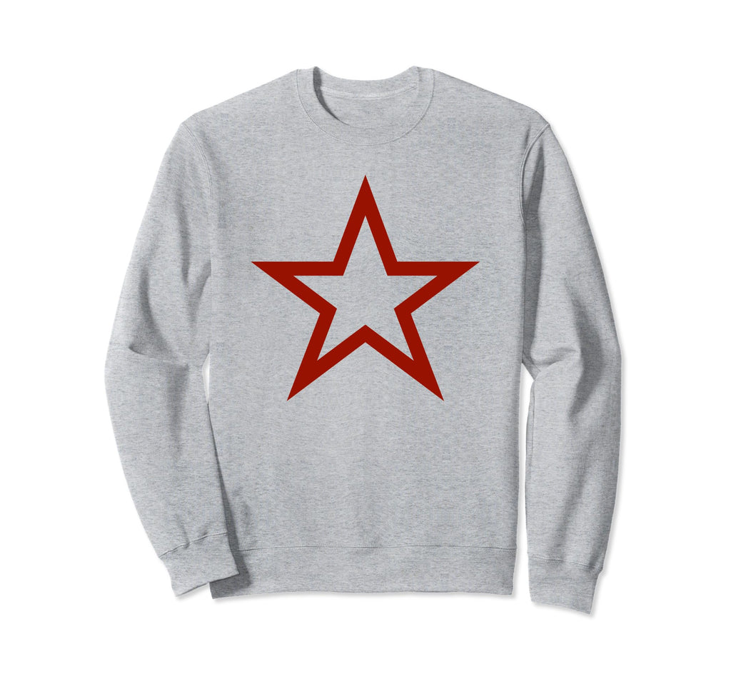 Red Star Y2K Aesthetic Baggy Sweatshirt - Aesthetic Graphic for Adults - T-Shirt, Sweatshirt, Hoodie