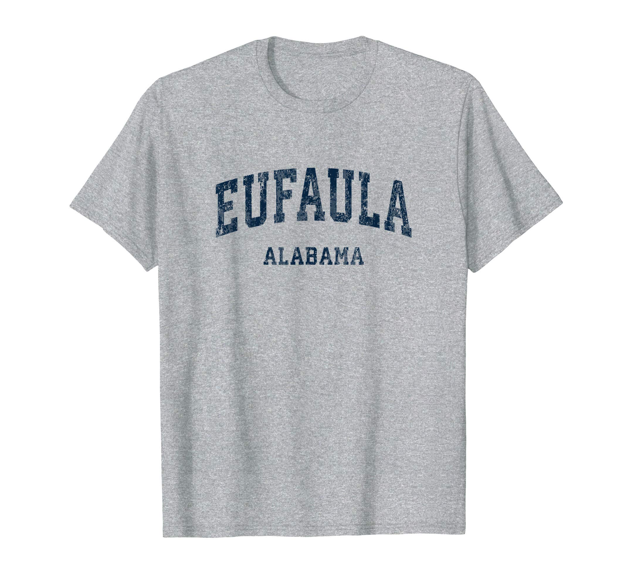 Eufaula Alabama Al Varsity Sports Navy T-Shirt - Graphic Print Men Women - T-Shirt, Sweatshirt, Hoodie