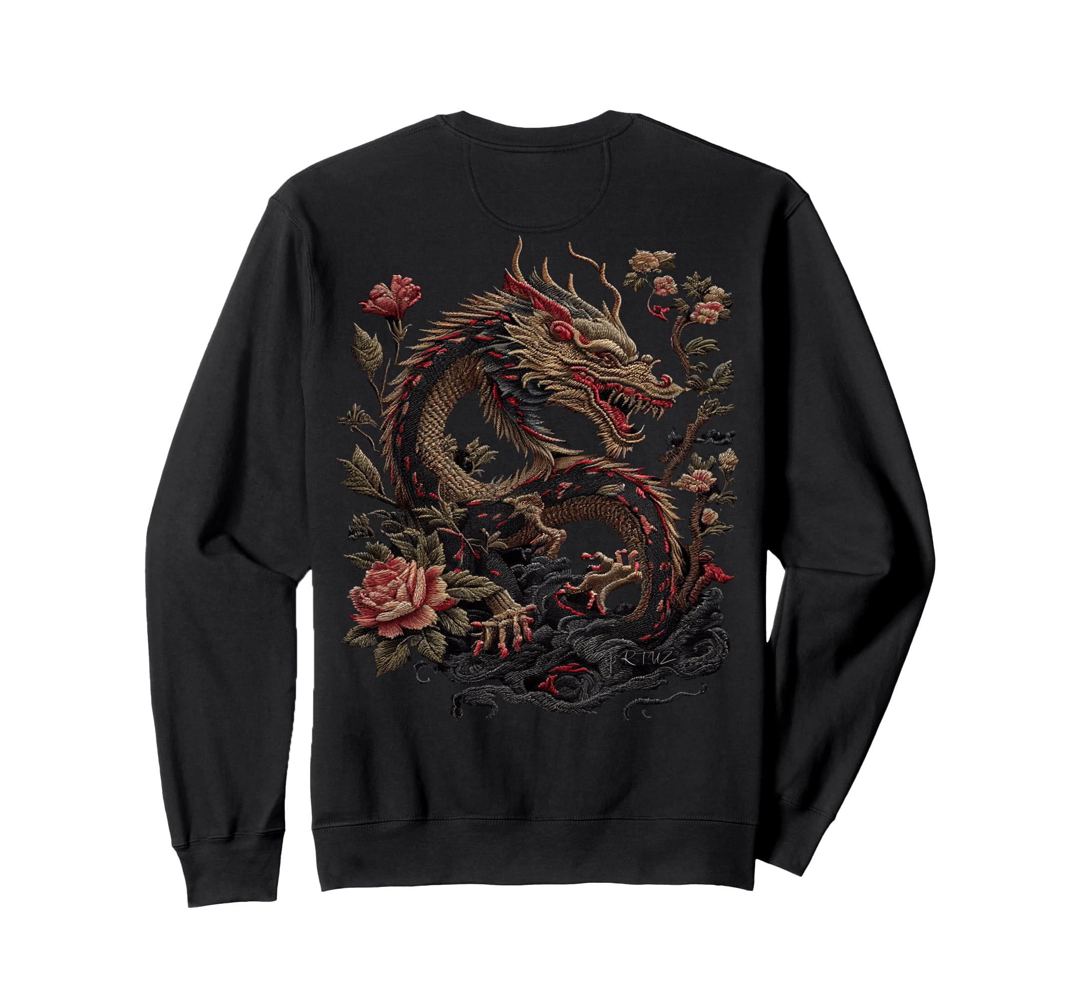 Aesthetic Back Dragon Y2K Sweatshirt - Casual Everyday Wear Men Women - T-Shirt, Sweatshirt, Hoodie
