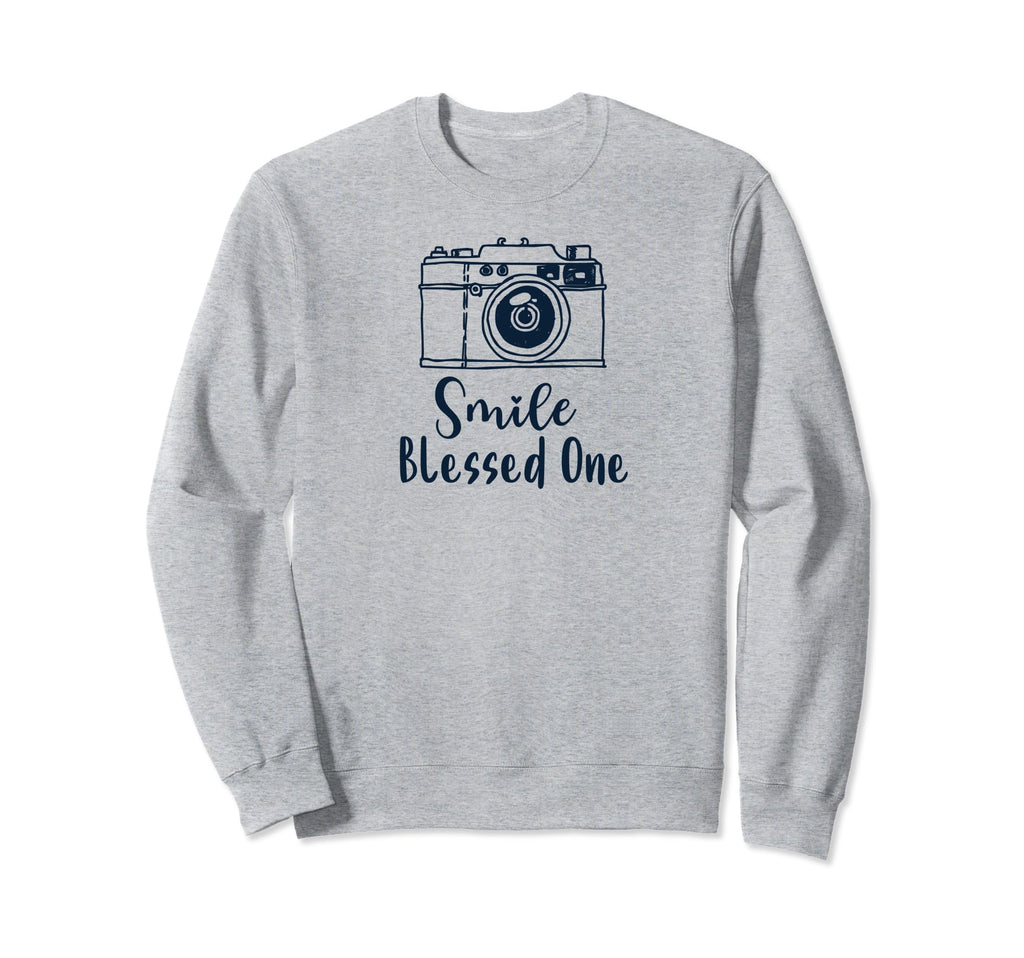 Dark Camera Smile Blessed One Sweatshirt - Novelty Apparel Unisex - T-Shirt, Sweatshirt, Hoodie