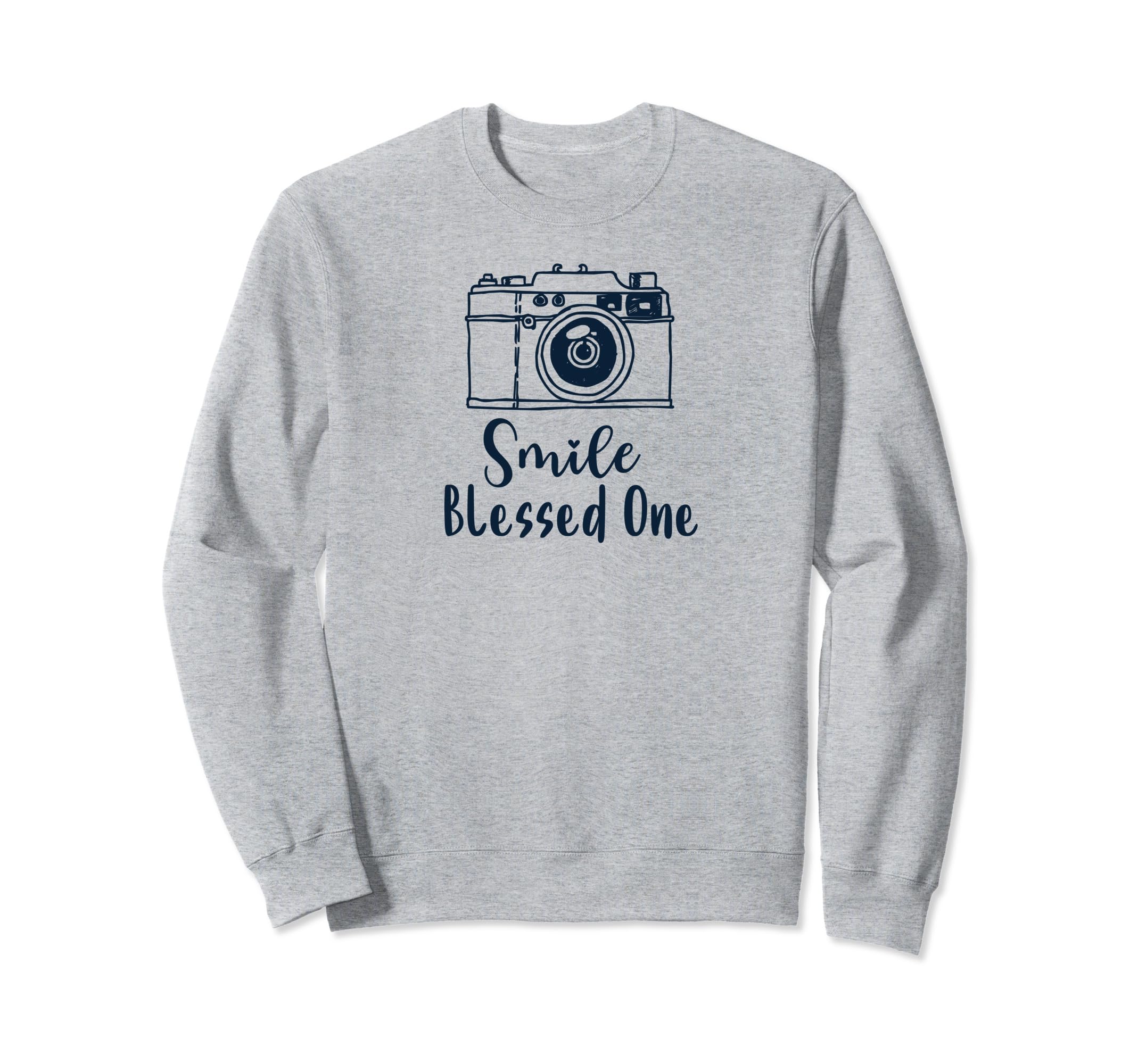 Dark Camera Smile Blessed One Sweatshirt - Novelty Apparel Unisex - T-Shirt, Sweatshirt, Hoodie