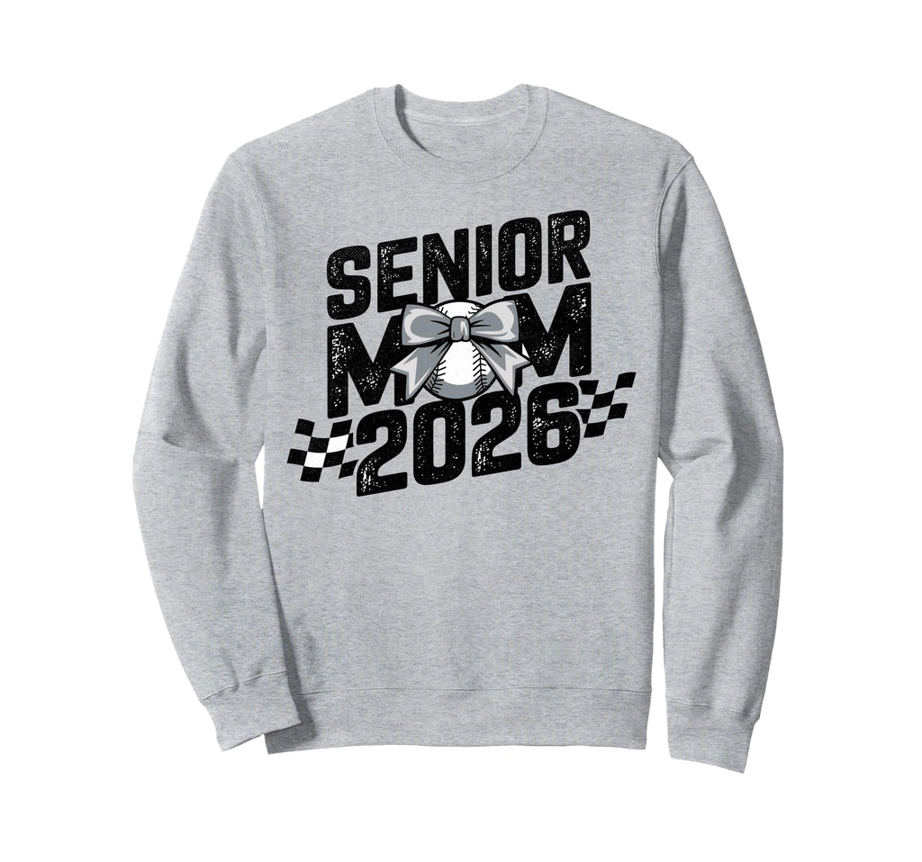 Baseball Senior Mom Class 2026 Sweatshirt - Casual Everyday Wear Unisex - T-Shirt, Sweatshirt, Hoodie