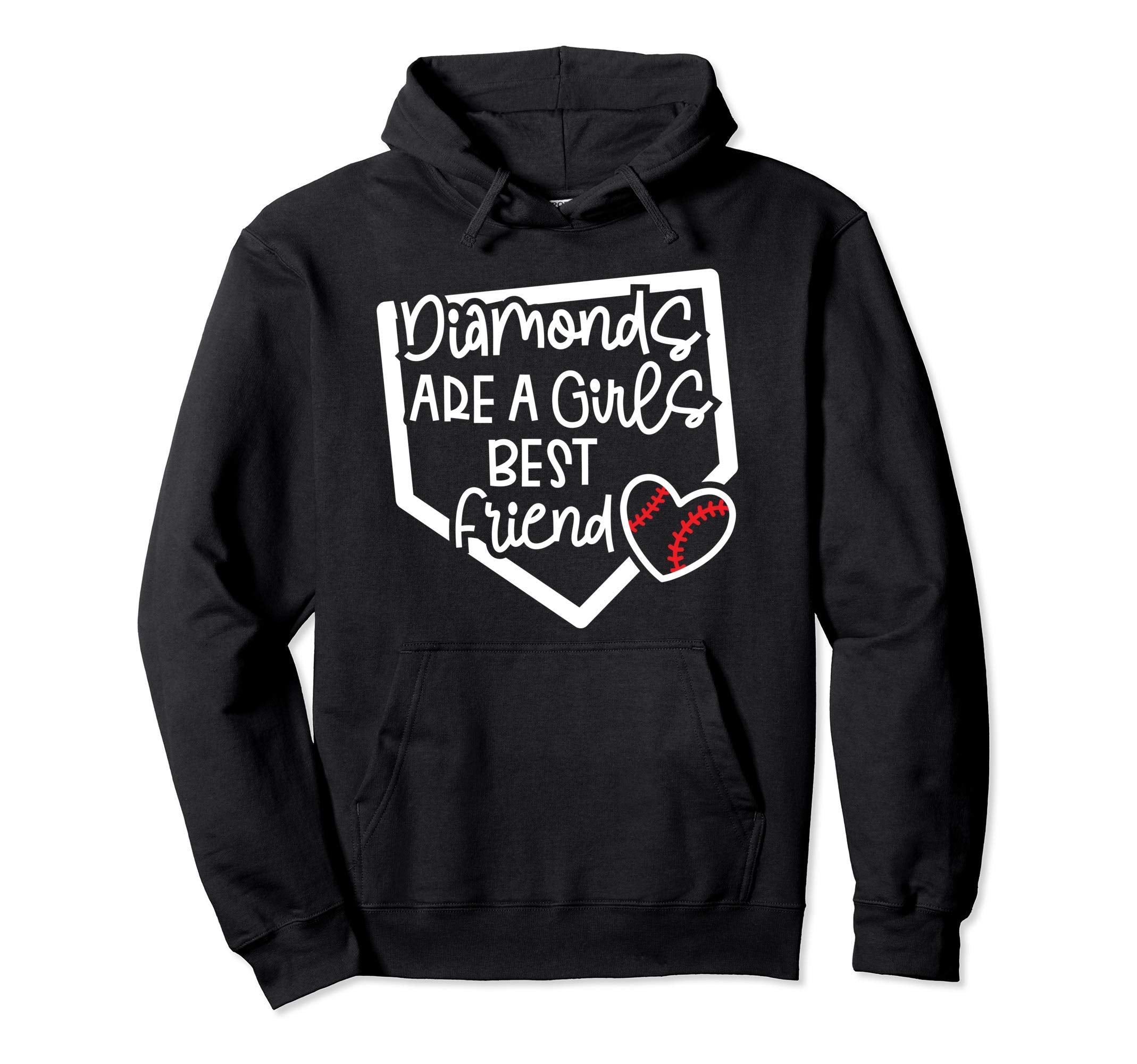 Diamonds Are Best Friend Baseball Hoodie - Minimalist Print for Adults - T-Shirt, Sweatshirt, Hoodie