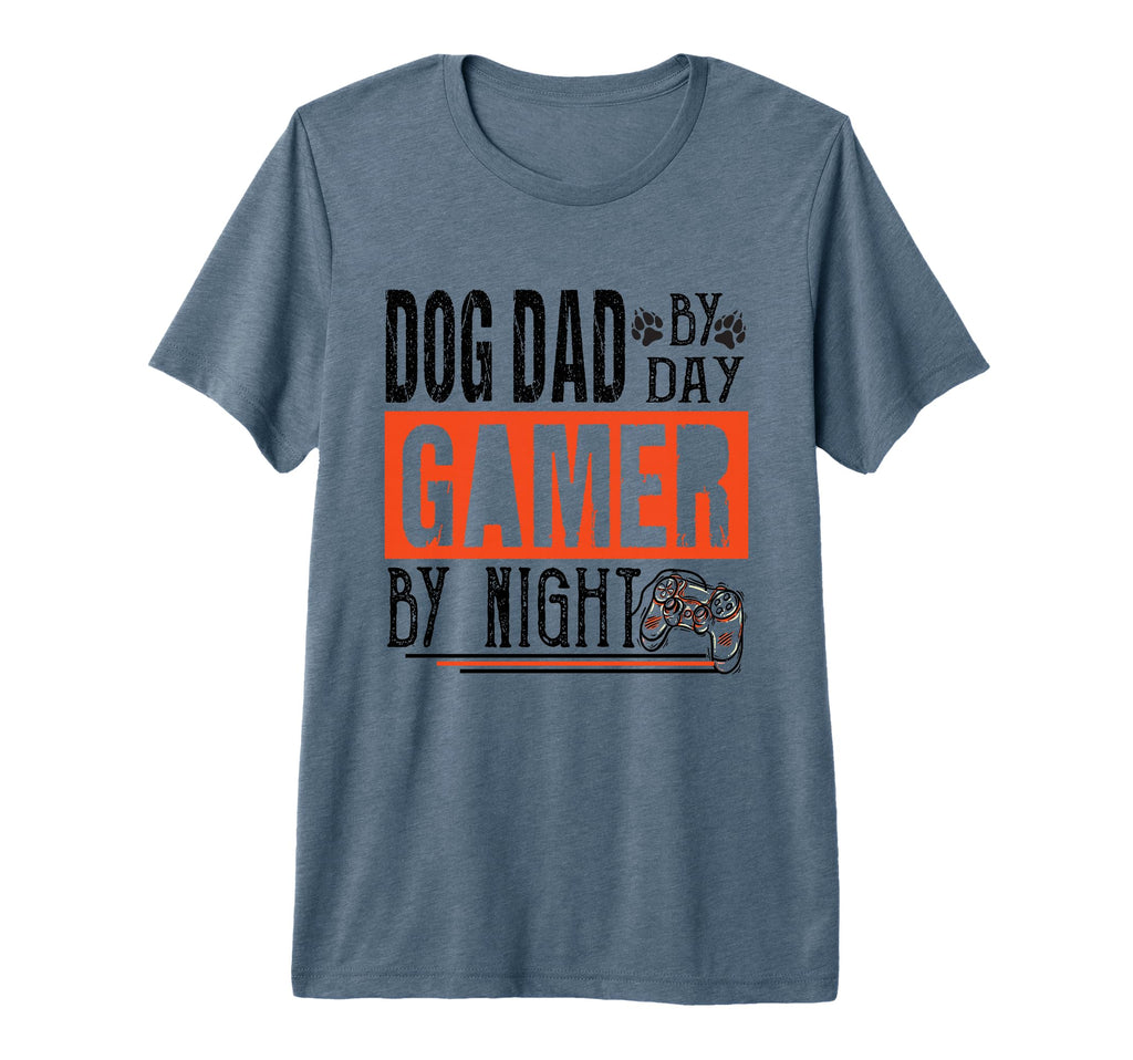 Mens Dog Dad Day Gamer Night Fathers T-Shirt - Unique Graphic for Adults - T-Shirt, Sweatshirt, Hoodie
