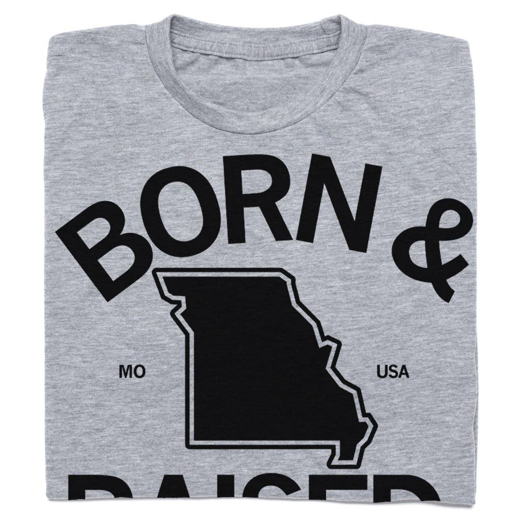 Mo Born Raised Grey - Adult & Kids T-Shirts, Sweatshirts & Hoodies apparel design preview 1
