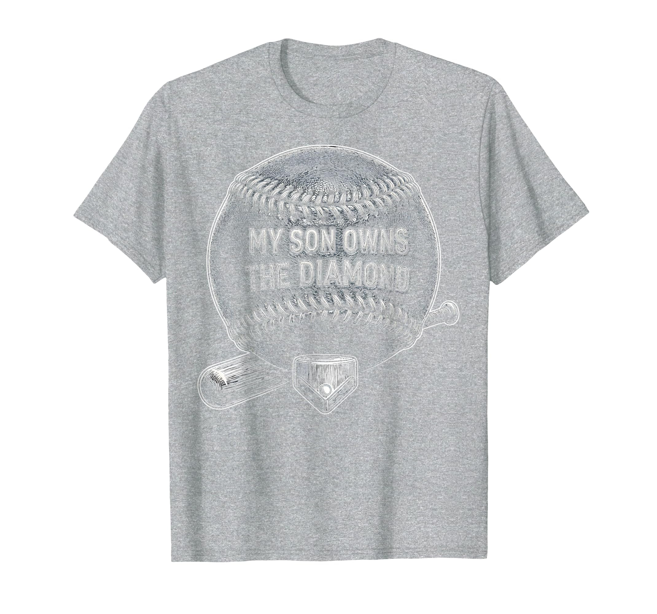 My Son Owns Diamond Baseball Mom T-Shirt - Unique Graphic Unisex - T-Shirt, Sweatshirt, Hoodie