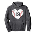 Baseball 19 Jersey Number Hoodie - Aesthetic Graphic Men Women - T-Shirt, Sweatshirt, Hoodie