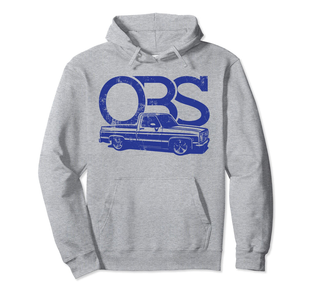 Obs Old School Truck Distressed Hoodie - Custom Art Print Men Women - T-Shirt, Sweatshirt, Hoodie