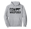 Cow Whisperer Farmer Farm Cow Lover Hoodie - Casual Everyday Wear Unisex - T-Shirt, Sweatshirt, Hoodie