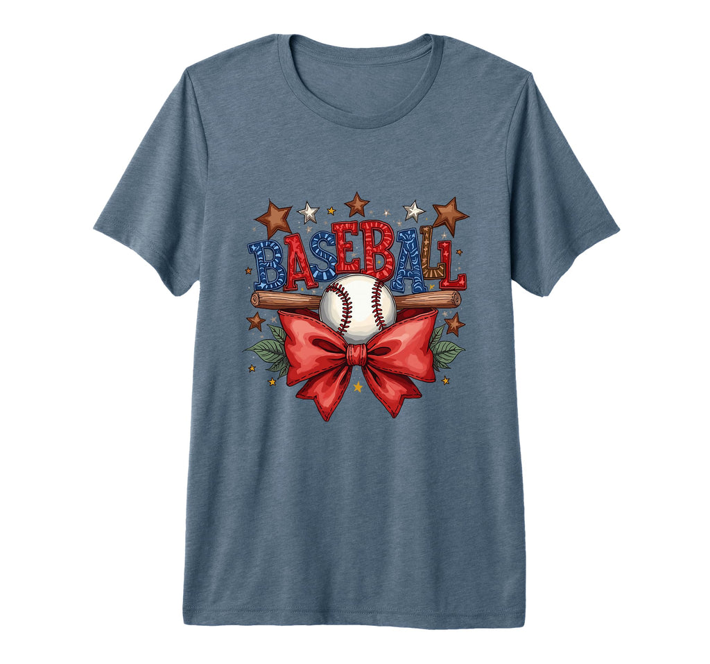 Baseball Coquette Bow Game Day T-Shirt - Casual Everyday Wear Unisex - T-Shirt, Sweatshirt, Hoodie