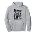 Living That Baseball Life Baseball Mom Hoodie - Novelty Apparel Unisex - T-Shirt, Sweatshirt, Hoodie