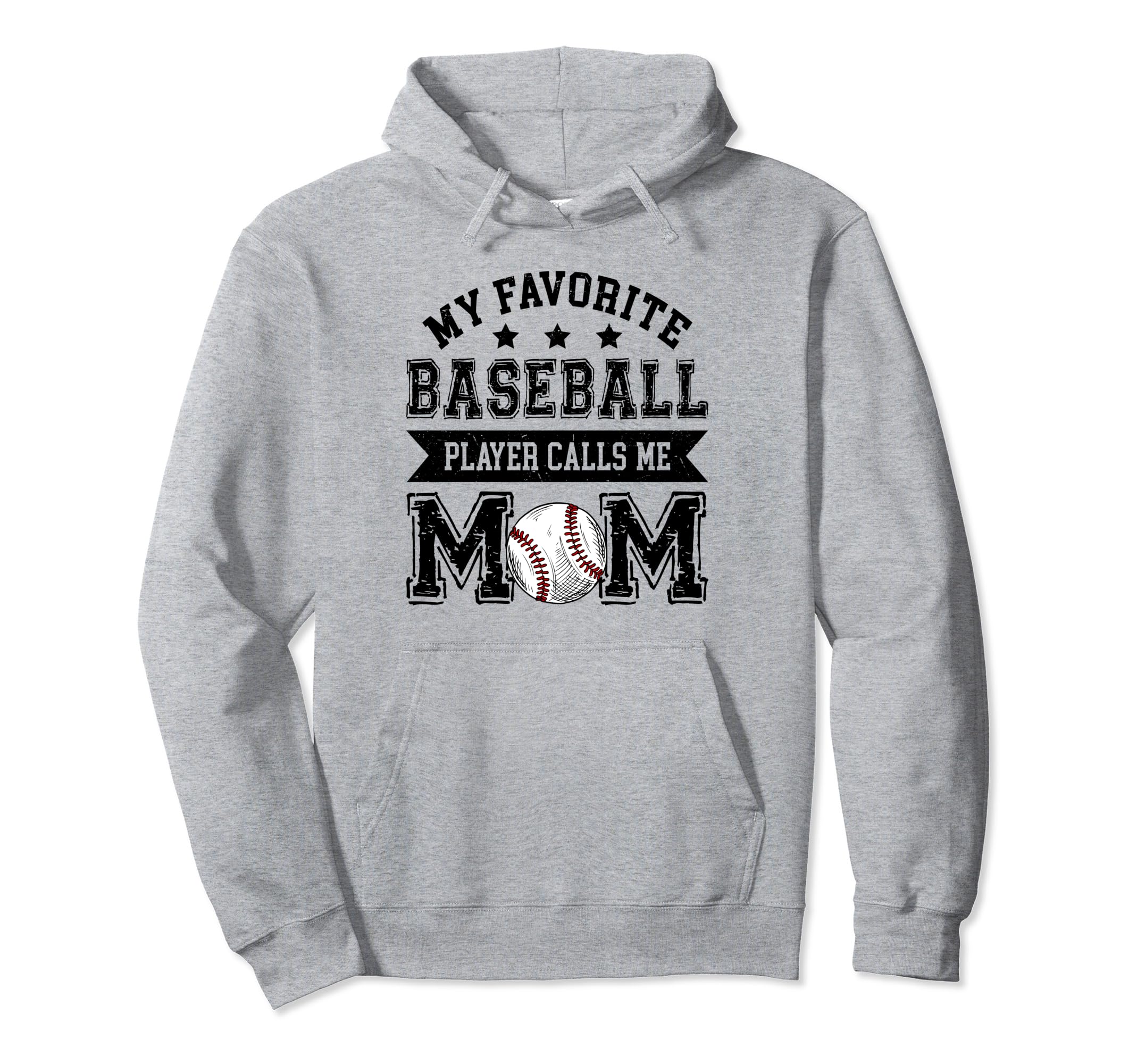 Baseball Mom My Favorite Baseball Player Hoodie - Trendy Graphic Unisex - T-Shirt, Sweatshirt, Hoodie