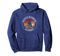 Dutch Harbor Alaska Sailboat 70S Sunset Hoodie - Minimalist Print Unisex - T-Shirt, Sweatshirt, Hoodie