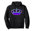 Vaporwave Aesthetic Crown Purple Green Hoodie - Streetwear Style Unisex - T-Shirt, Sweatshirt, Hoodie