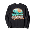 Glacier National Park Distressed Sweatshirt - Fun Novelty Design Men Women - T-Shirt, Sweatshirt, Hoodie