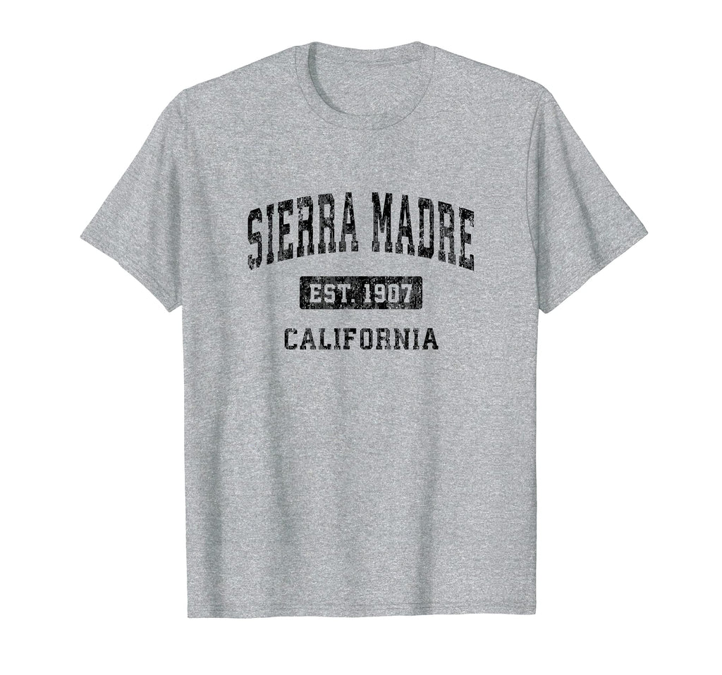 Sierra Madre California Ca Sports Black T-Shirt - Graphic Print Men Women - T-Shirt, Sweatshirt, Hoodie